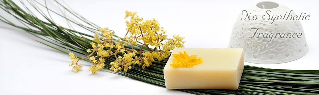 Natural soap with no synthetic fragrance