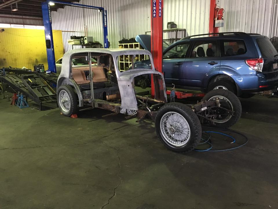 a car that has been taken apart