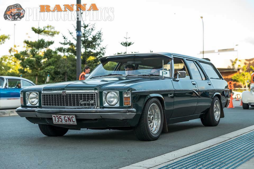 a car driving on the road