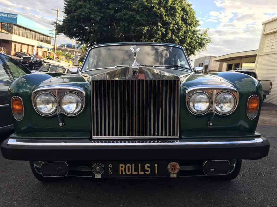 a car with a license plate on the front