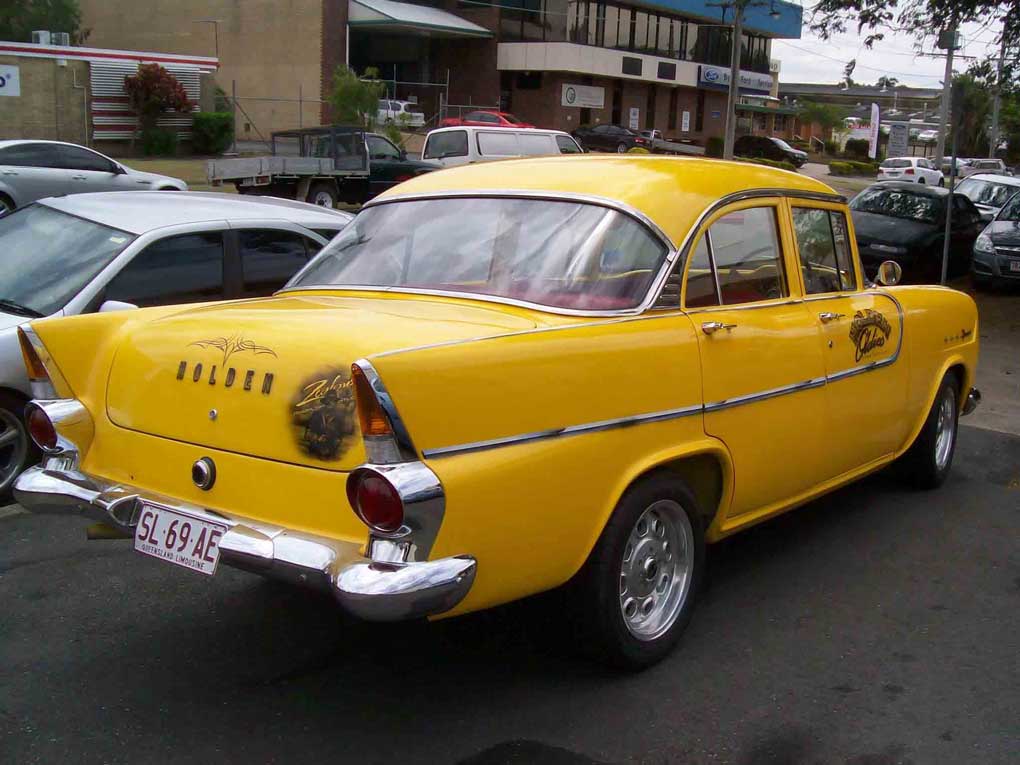 that backside of a yellow car