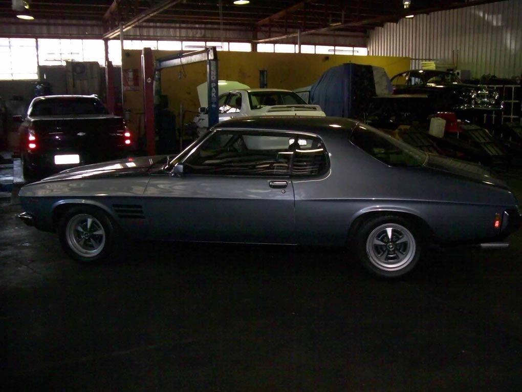 a charcoal colored car