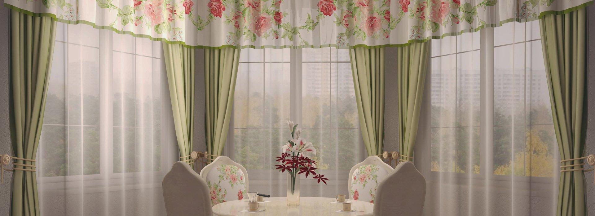 Custom curtains by The Carpets and Homestore