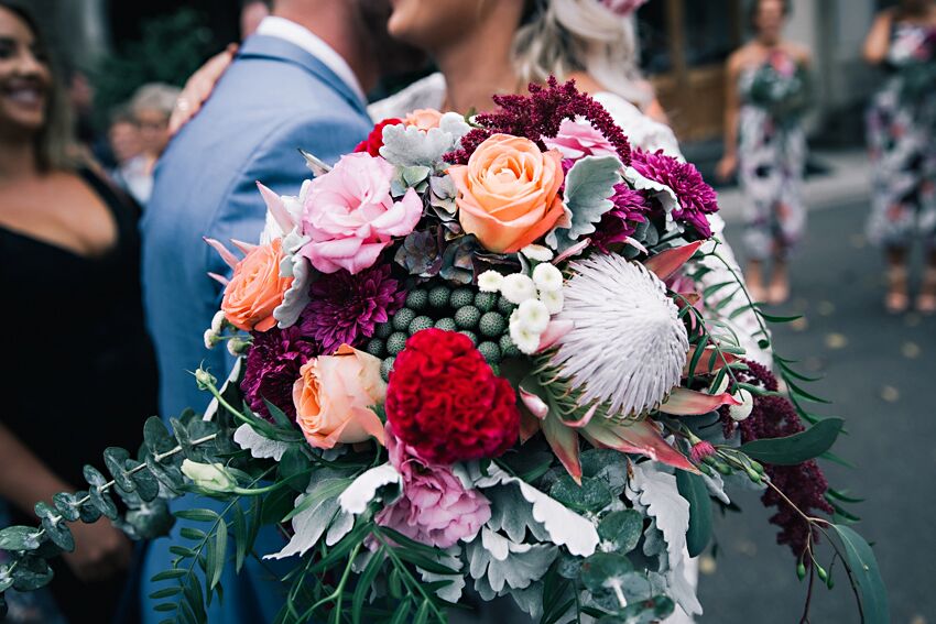 bouquet assorted closeup