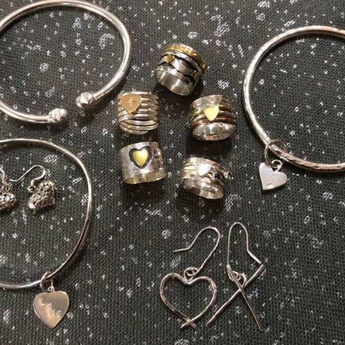 Handmade jewellery portfolio from our shop in Arundel