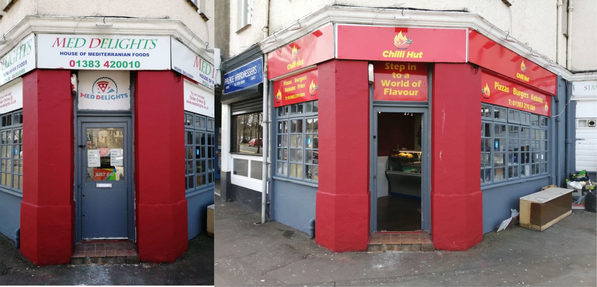 A striking face lift for the new Chilli Hut.