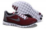 Nice Mens Nike Free 3.0 v2 Wine Red Grey