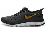 Best Mens Nike Free Run 5.0 v6 Black White Gold
