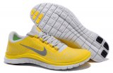 Buy Cheap Mens Nike Free 3.0 v4 Yellow Reflective Silver