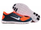 Buy Cheap Mens Nike Free Run 4 v3 Deep Blue Orange