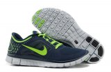 Best Mens Nike Free 5.0 v3 Navy Fluorescent Green