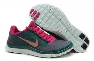 Wholesale Womens Nike Free 3.0 v4 Green Peach Red