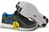 Discount Mens Free Run Shoes Grey Blue Black White