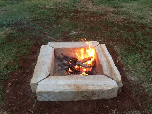 stone fire pit highfields