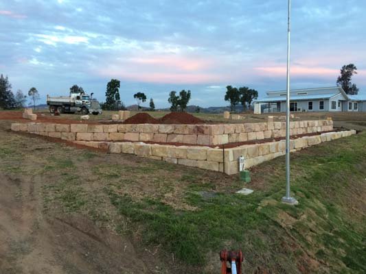 large retaining walls highfield