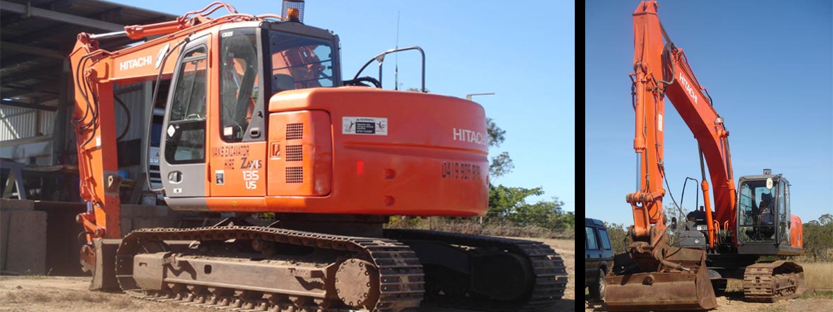 ivans excavator hire two excavator machines