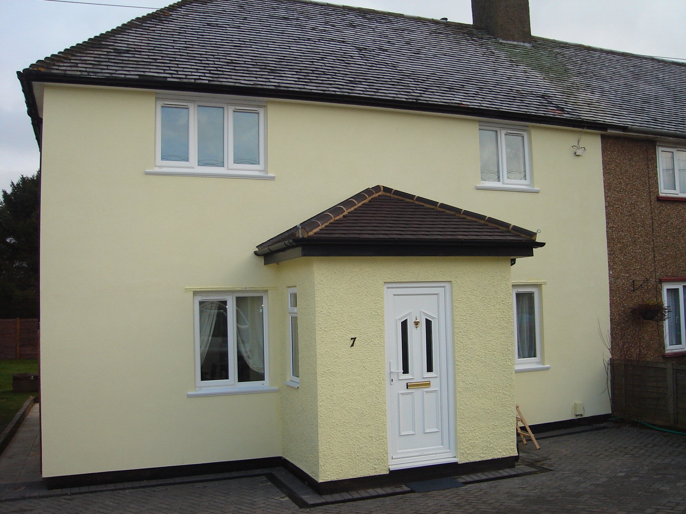 Specialist in coloured wall rendering for exterior walls Durham