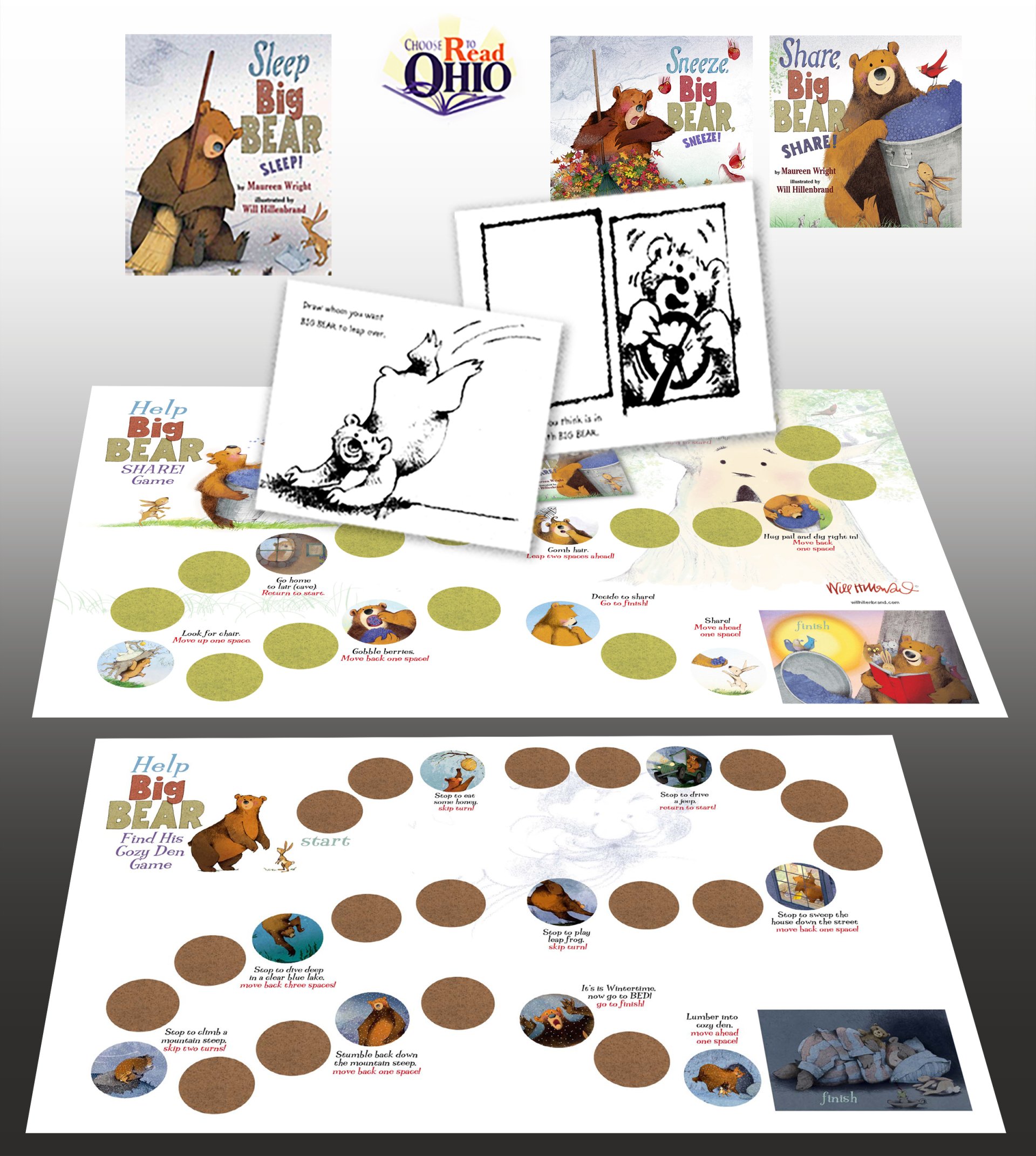 Big Bear Activities Will Hillenbrand Illustration/Fine Art