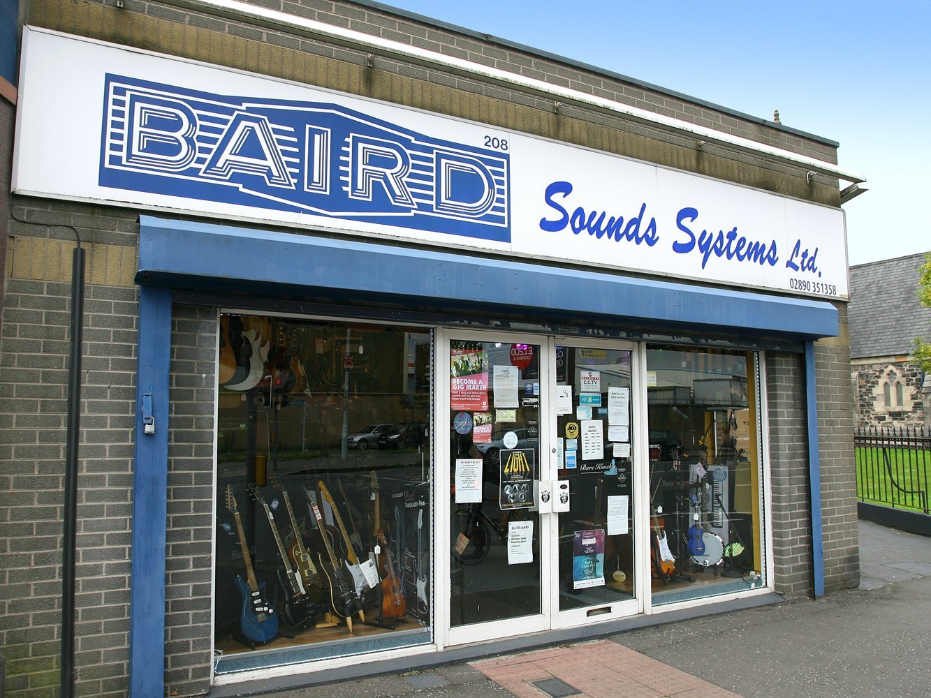 Musical instrument shop in Belfast