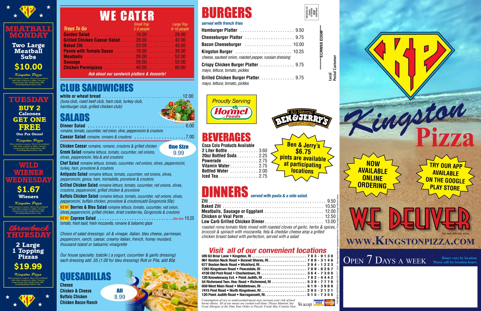 Sheet Pizza Kingston, RI Kingston Pizza