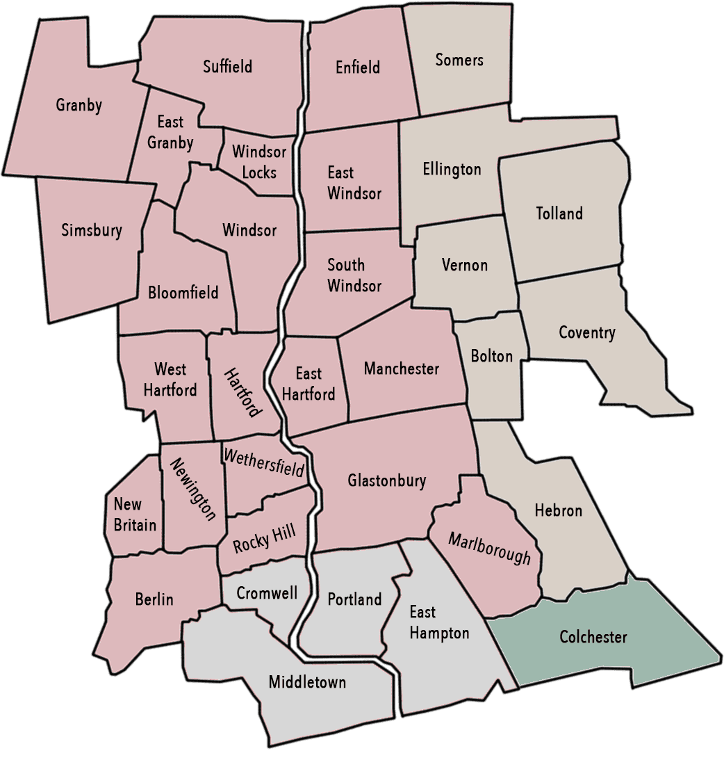 Coverage Area Enfield, Manchester, Windsor, Colchester