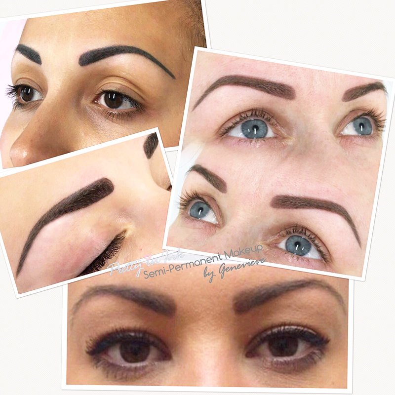 Pretty in Ink semipermanent eyebrows by Genevieve in Liverpool