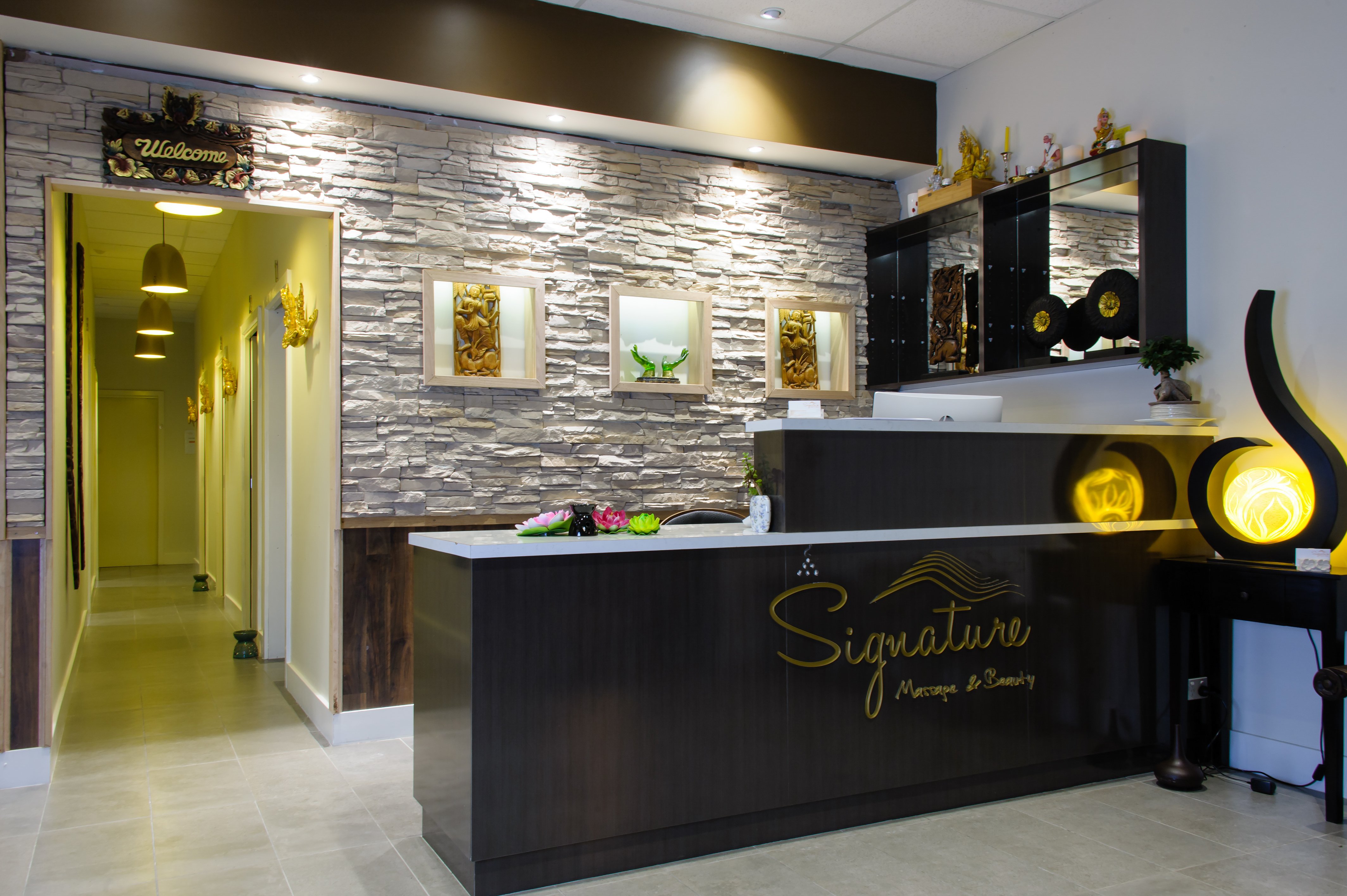 Women taking a relaxing massage