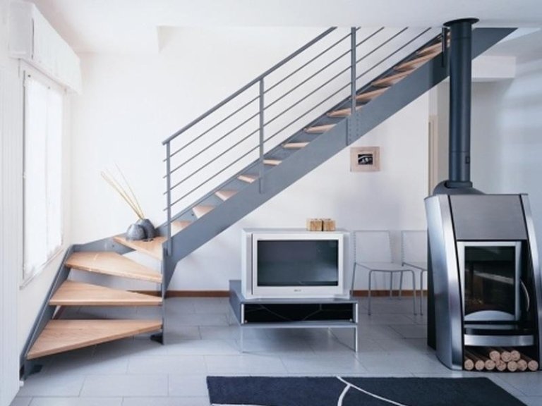 Progettazione scale di design roma arredo casa Scale legno e acciaio