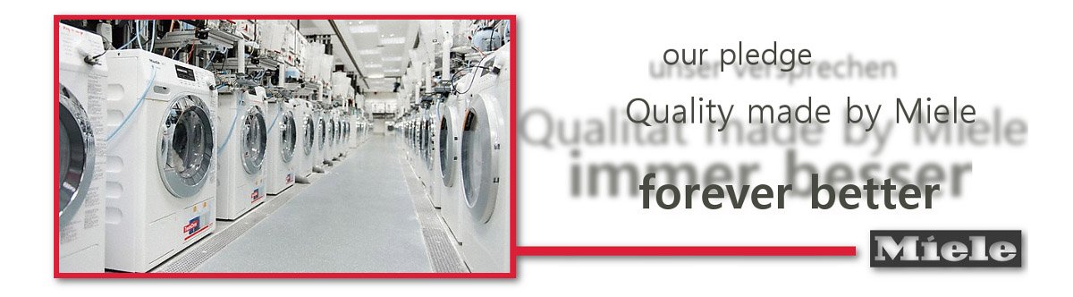 row of miele washing machines