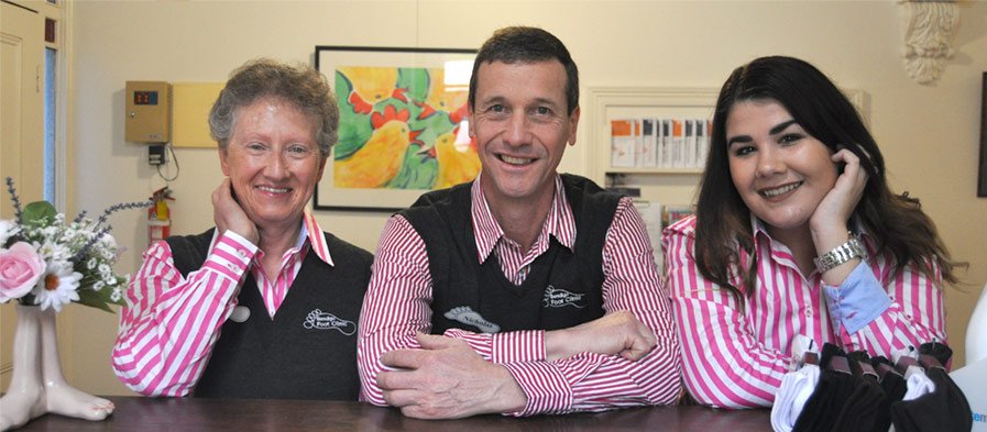 staff people smiling