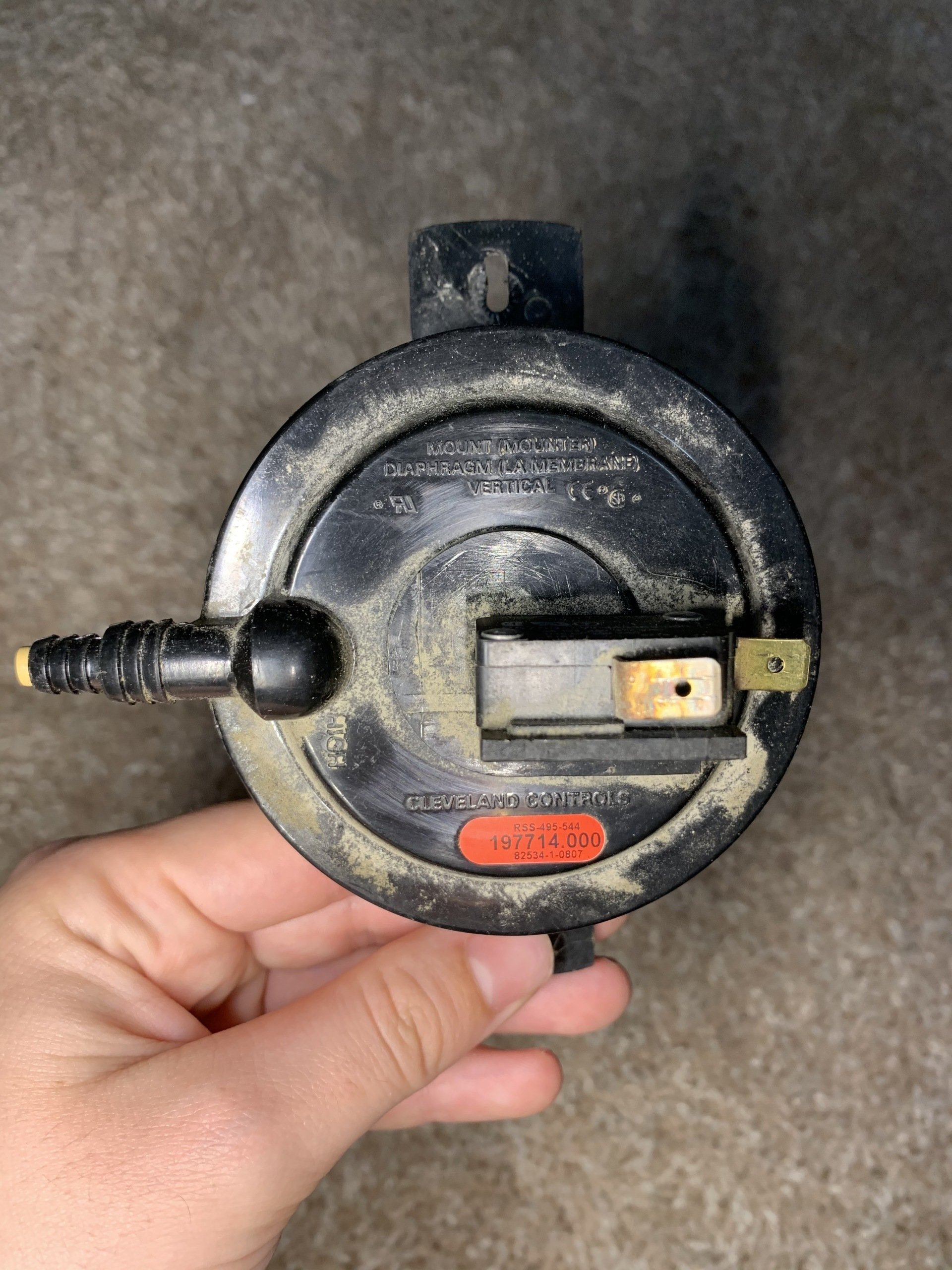 Water Heater Blower Prover Switch 101
