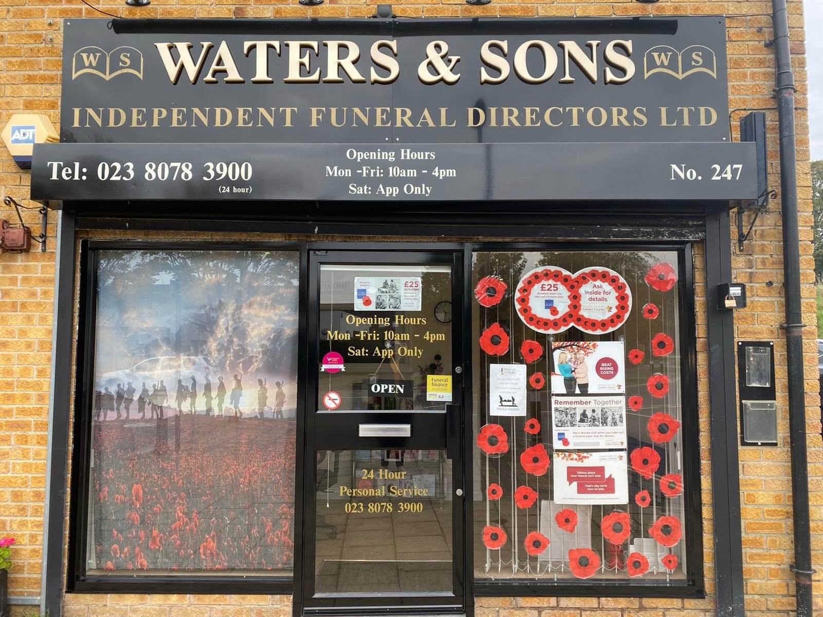 Contact Waters & Sons Funeral Directors, Southampton
