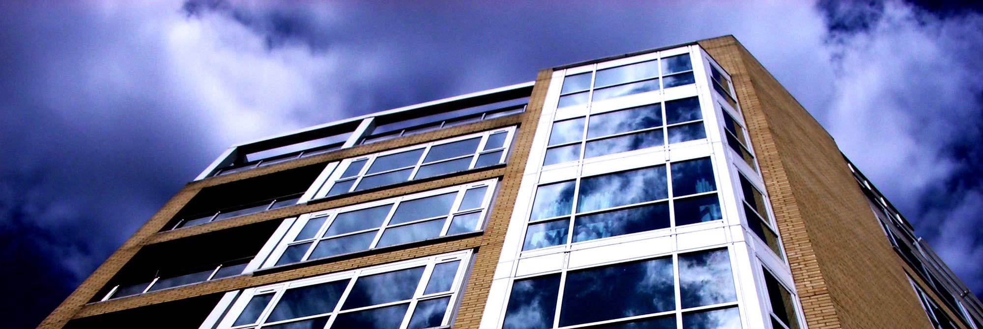 Nice windows on hospital building