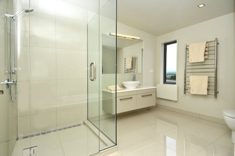 Interior view of the newly renovated bathroom