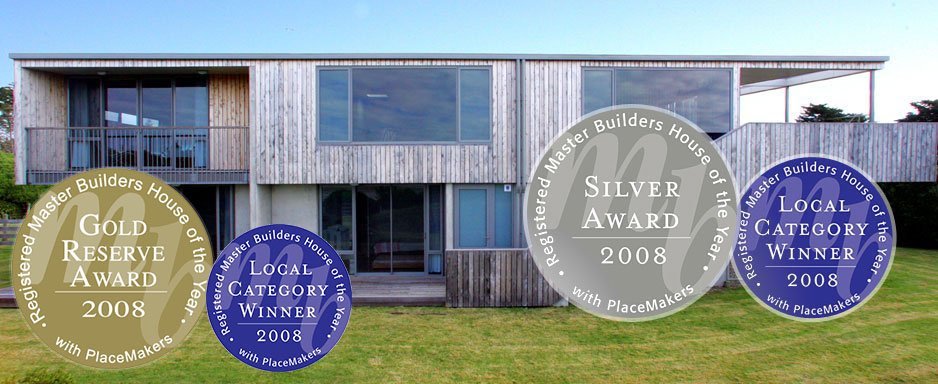 Exterior view of the house built by award winning contractorAdd alt text