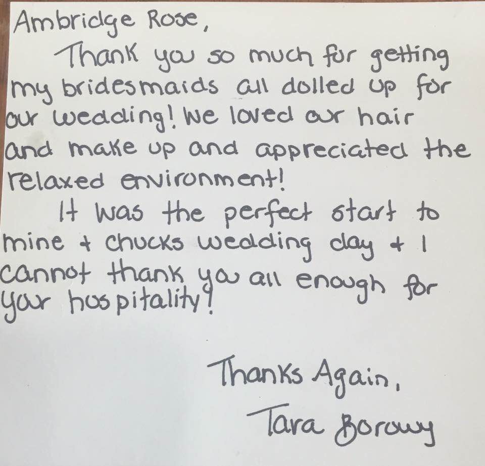 Bridal Party Hairstyles Erie, PA Ambridge Rose Spa & Salon