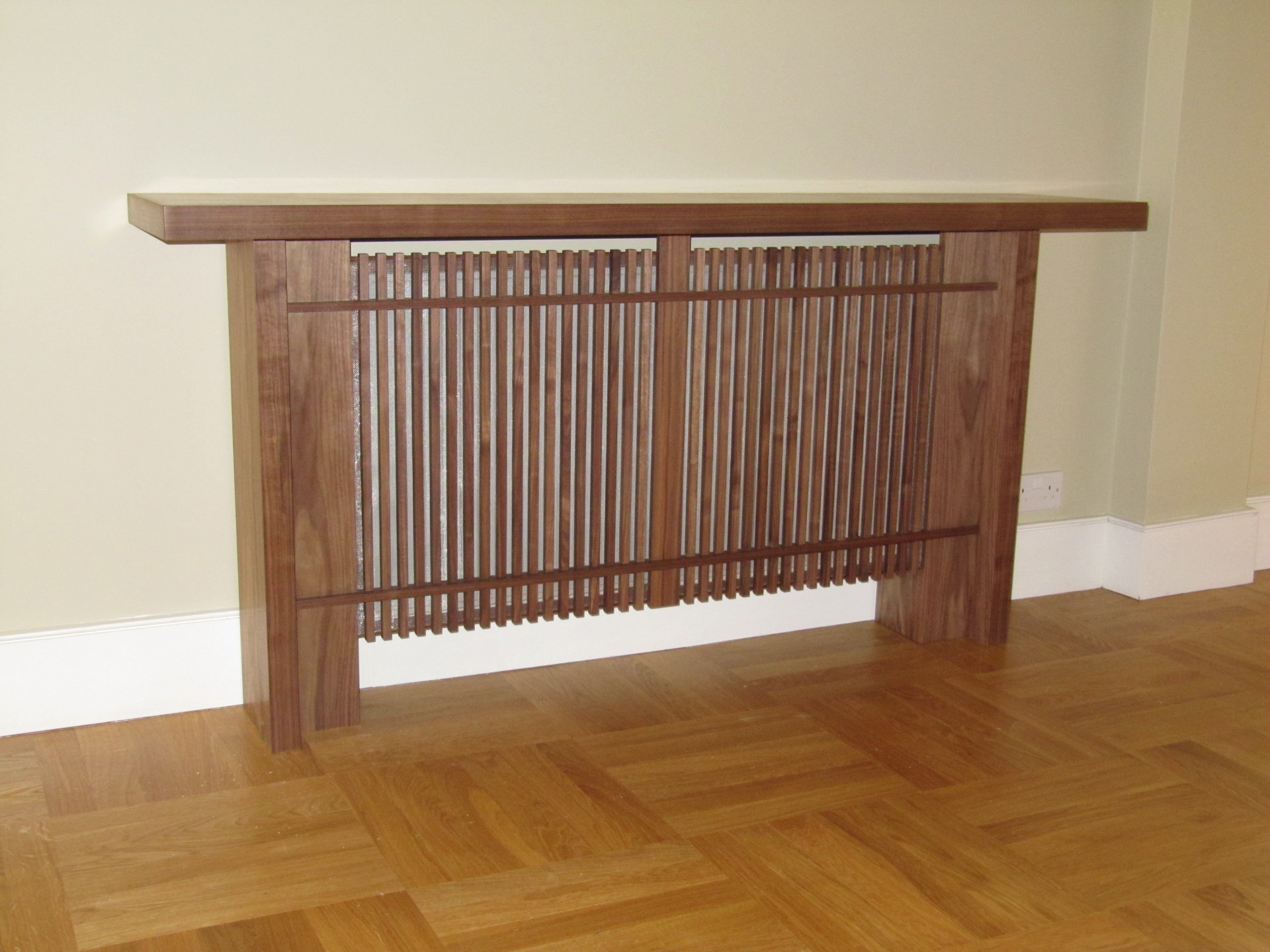 Walnut Radiator Table Top Radiator covers | Mark Newson | Amersham