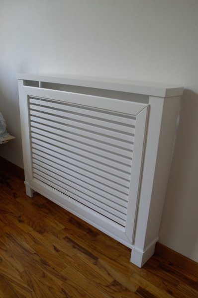 Copricalorifero Moderno MTSYXYM - Rivestimento Per Termosifoni Bianco 80x90x20cm, Montaggio Senza Fori, Facile Da Pulire - Foto 8
