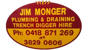 jim monger plumbing and draining logo