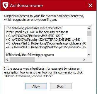 Banyak antivirus menyediakan fitur tambahan untuk melindungi dari ransomware