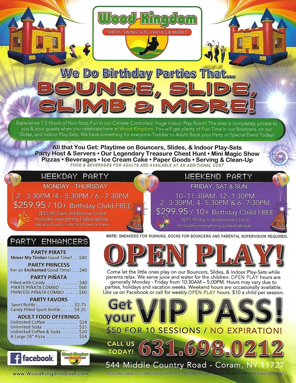 Parties Wood Kingdom East Coram, NY