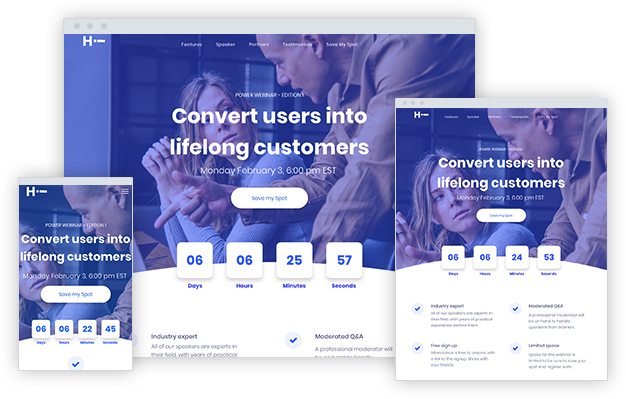 Webinar Landing Page