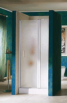 doccia con vetro smerigliato