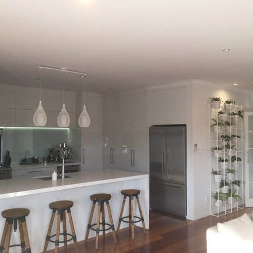 View of the kitchen after renovation