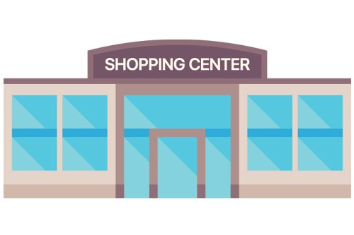 Shopping center icon