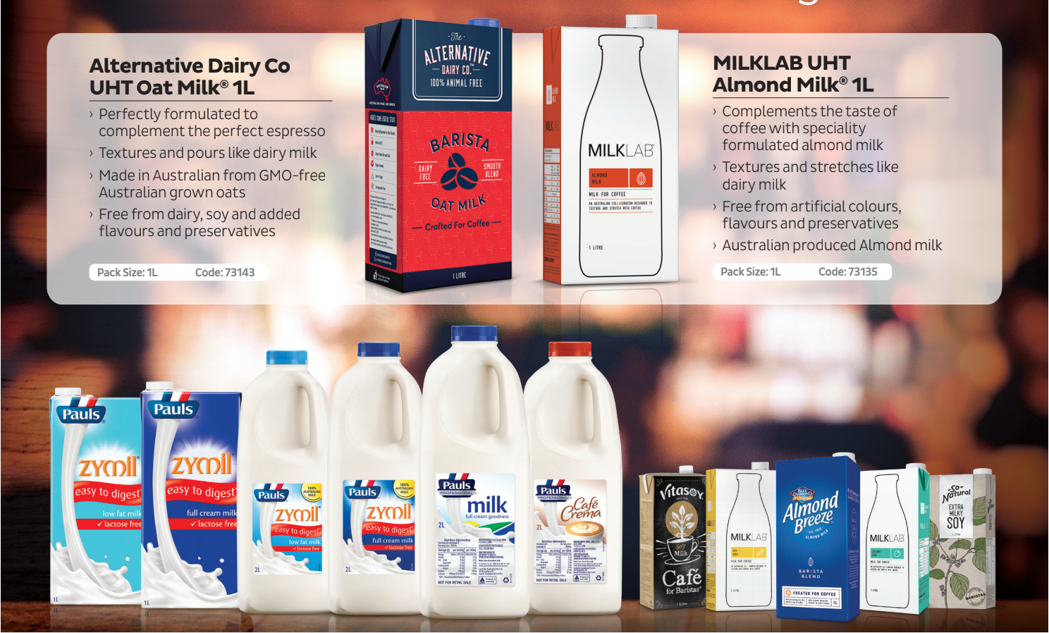 Perfect milk for the perfect coffee