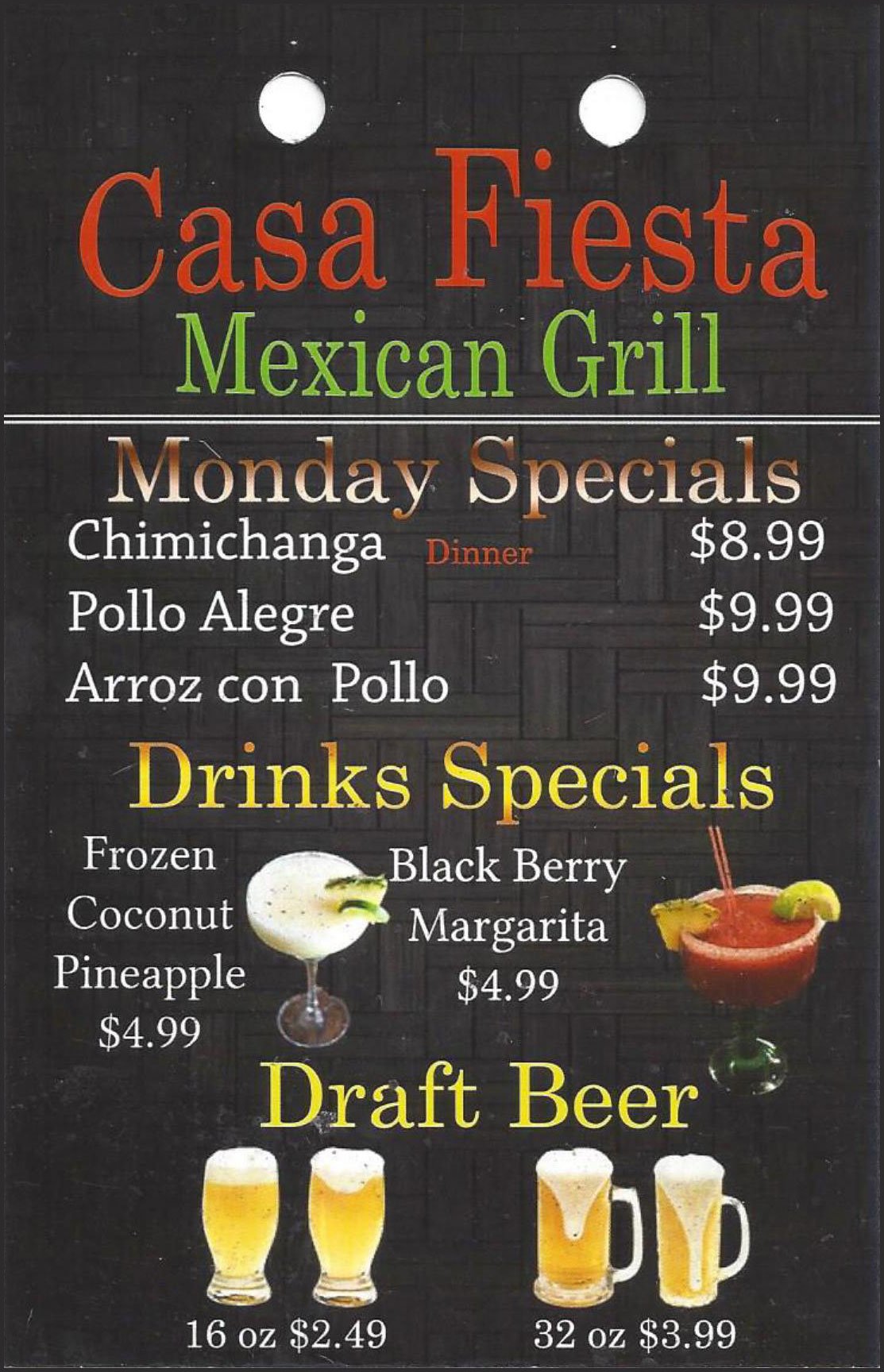 Mexican Restaurant Specials Trussville, AL Casa Fiesta