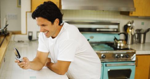 allsafe gas services man calling from kitchen