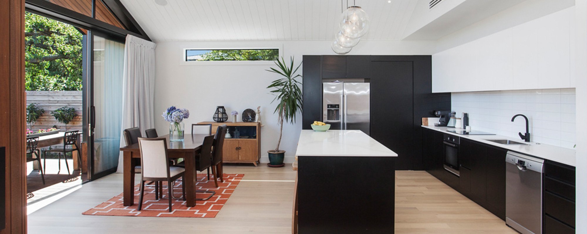 Interior view of the kitchen 