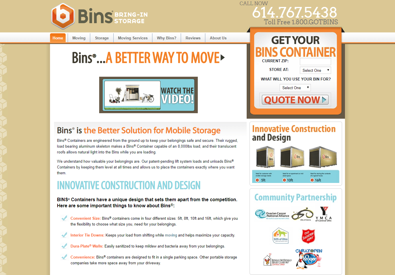 Bins Marketing Portfolio Columbus Ohio Locallogy